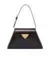 Prada Leather Shoulder Bag Adjustable Straps In Black