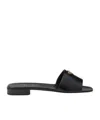 Prada Pantoletten Aus Saffiano-lackleder In Black