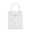 Prada Saffiano Leather Handbag In White