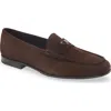 Prada Triangle Logo Loafer In Brown