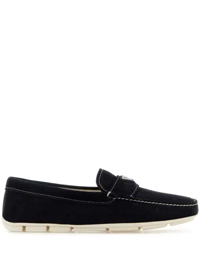 PRADA TRIANGLE-LOGO LOAFERS