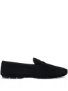 Prada Triangle-logo Loafers In Schwarz