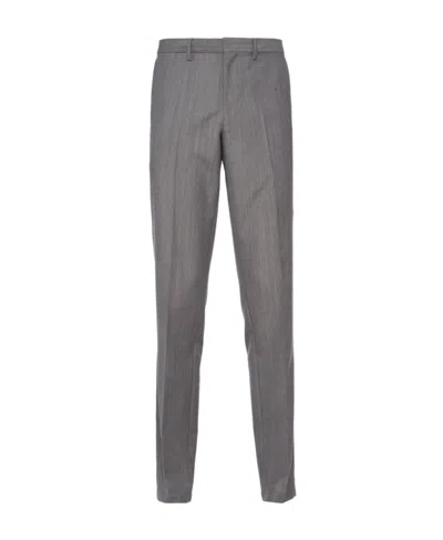 PRADA PRADA LOGO-PATCH TAILORED TROUSERS