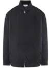 Prada Triangle-logo Oversize Jacket In Black