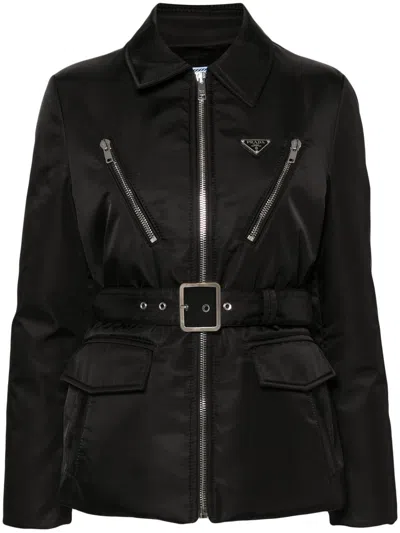 PRADA PRADA TRIANGLE-LOGO PADDED JACKET