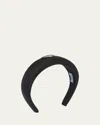 Prada Re-nylon Headband In F0632 Nero 1