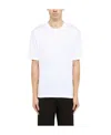 Prada Triangle Logo-patch Cotton T-shirt In White
