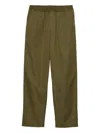 Prada Triangle-logo Patch-pocket Trousers In Green