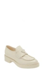 Prada Triangle Logo-plaque Loafers In White