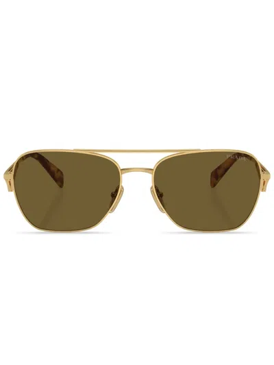 Prada Gold Metal Sunglasses