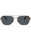 Prada Dark Grey Navigator Ladies Sunglasses Pr A50s Svf09t 59 In Pink
