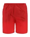 Prada Logo-print Swim Shorts In Red