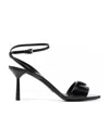 Prada Triangle Logo-plaque Open-toe Sandals In Black