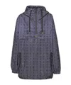 Prada Logo-print Nylon Blouson Jacket In Black