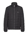 Prada Mittelschwere Daunenjacke Aus Polyester In Black