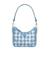 Prada Re-edition Raffia Mini-bag In Light Blue