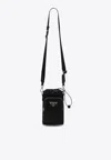 Prada Triangle Logo Re-nylon Phone Holder