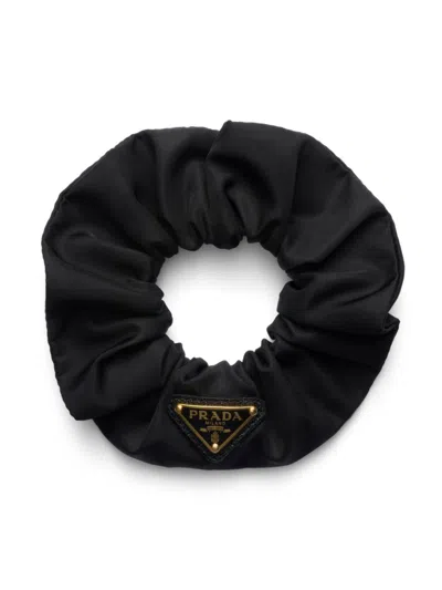 PRADA TRIANGLE-LOGO RE-NYLON SCRUNCHIE