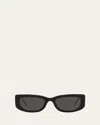 Prada Rectangle Sunglasses In Black