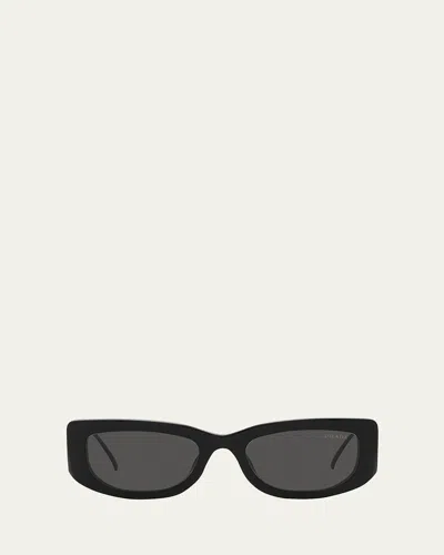 Prada Rectangle Sunglasses In Black