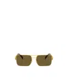 Prada Triangle-logo Rectangle-frame Sunglasses