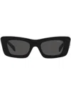 Prada Womens Black Pr 13zs Cat-eye Acetate Sunglasses