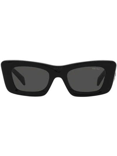 Prada Womens Black Pr 13zs Cat-eye Acetate Sunglasses