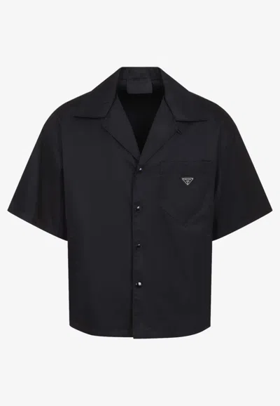 PRADA TRIANGLE LOGO RE-NYLON SHIRT
