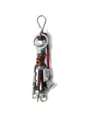 Prada Triangle Logo Robot Keyring In Multi