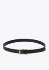Prada Black Saffiano Leather Belt In Black