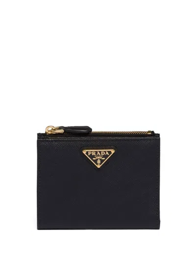 Prada Triangle-logo Saffiano Leather Wallet