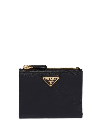 PRADA PRADA TRIANGLE-LOGO SAFFIANO LEATHER WALLET