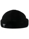 Prada Black Nylon Hat Men In Black