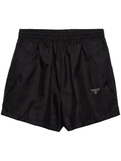 PRADA TRIANGLE LOGO SHORTS