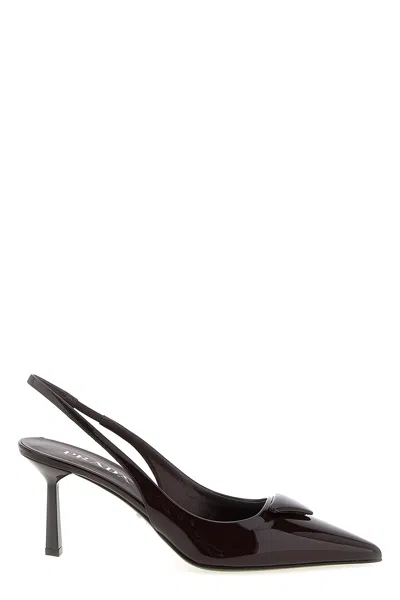 PRADA TRIANGLE LOGO SLINGBACK