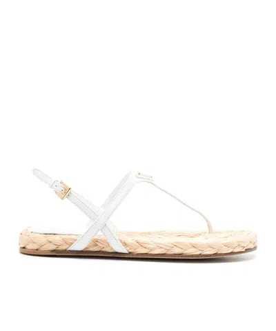 PRADA PRADA TRIANGLE-LOGO THONG SANDALS