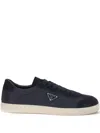 Prada Triangle-logo Sneakers In Blue