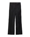 Prada Triangle-logo Straight Trousers In Black
