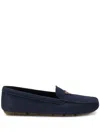 PRADA TRIANGLE-LOGO SUEDE DRIVING LOAFERS