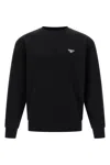 Prada Men's Technical Cotton Sweatshirt In Black