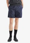 Prada Technical Fabric Swim Trunks In Blue