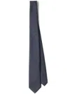 Prada Triangle-logo Tie In Blue