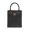 Prada Saffiano Leather Handbag In Black