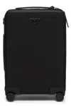 Prada Triangle Logo Trolley In Black