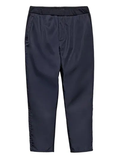 Prada Technical Cotton And Re-nylon Pants In Blue