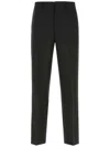Prada Triangle-logo Trousers In Schwarz