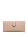 Prada Large Saffiano And Leather Wallet In Pink