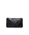 Prada Triangle-logo Wallet In Black