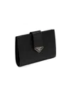 Prada Triangle-logo Wallet In Black