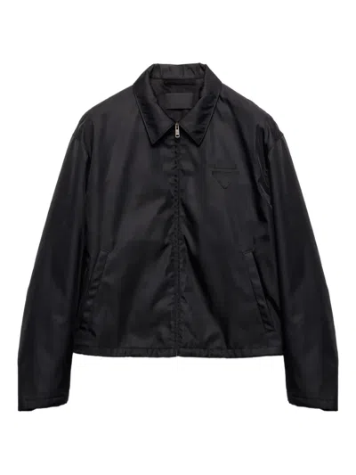 PRADA TRIANGLE-LOGO ZIP JACKET